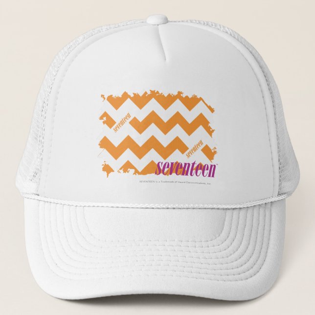 ZigZag Orange 4 Trucker Hat (Front)