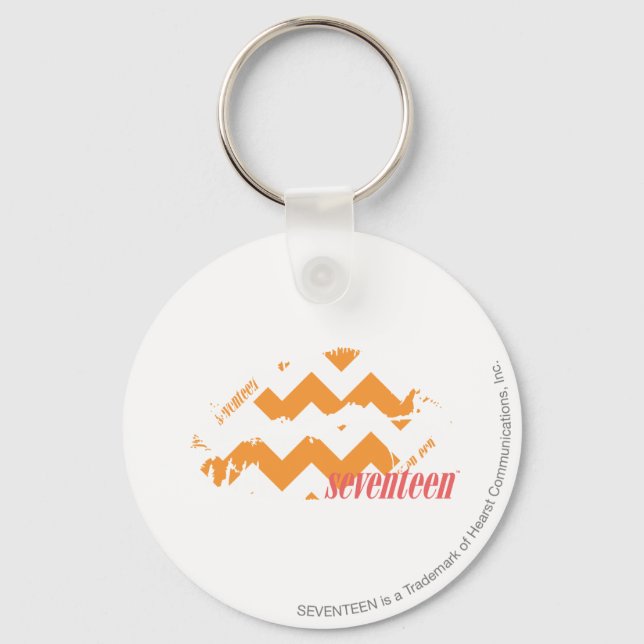ZigZag Orange Key Ring (Front)