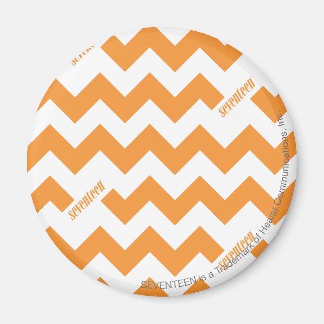 ZigZag Orange Magnet (Front)