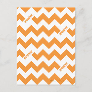 ZigZag Orange Postcard