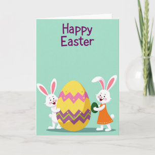 Zigzag Oval Celebration Card