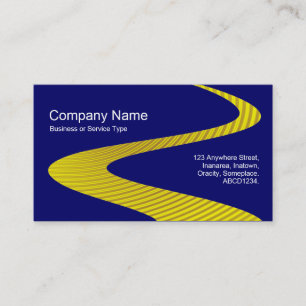 ZigZag Path - Cymbal Path - on Dark Blue Business Card