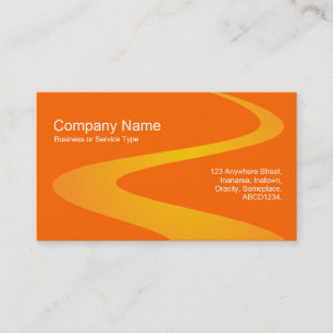 ZigZag Path - Shades of Orange Business Card
