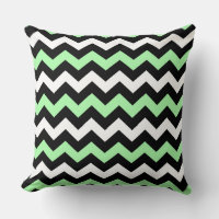 Zigzag patroon (zwart, groen, wit)