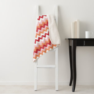 Zigzag pattern 2 sherpa blanket