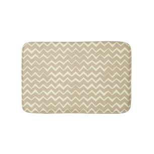 Zigzag pattern bath mat