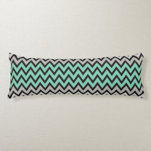 ZIGZAG pattern - black white grey + your idea Body Cushion