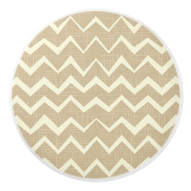 Zigzag pattern ceramic knob (Front)