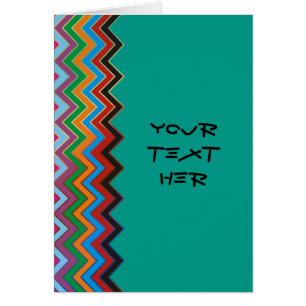 ZIGZAG pattern - colored + your text