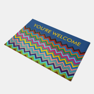 ZIGZAG pattern - coloured + your ideas Doormat