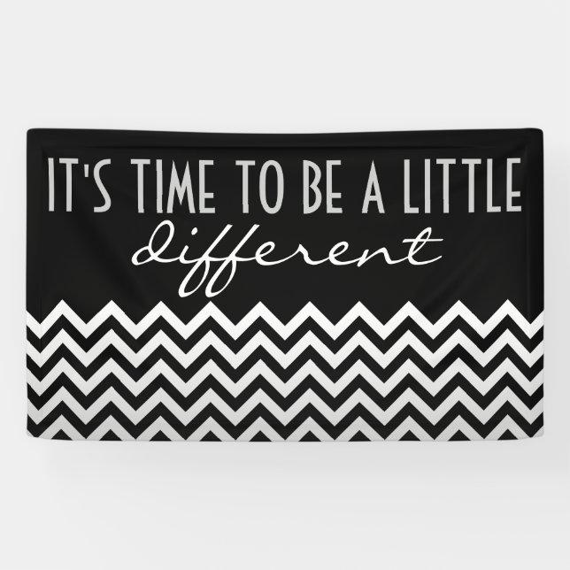 ZIGZAG pattern - grey gradients + your backgr. Banner (Horizontal)