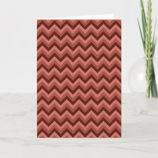 Zigzag Pattern in Cool Shades of Red Card