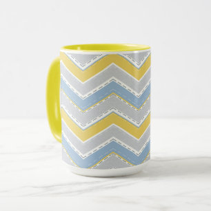Zigzag pattern mug