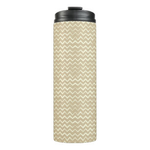 Zigzag pattern thermal tumbler
