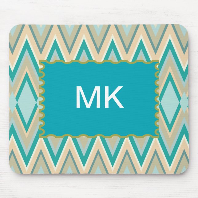 zigzag-phones diagonal mouse pad (Front)