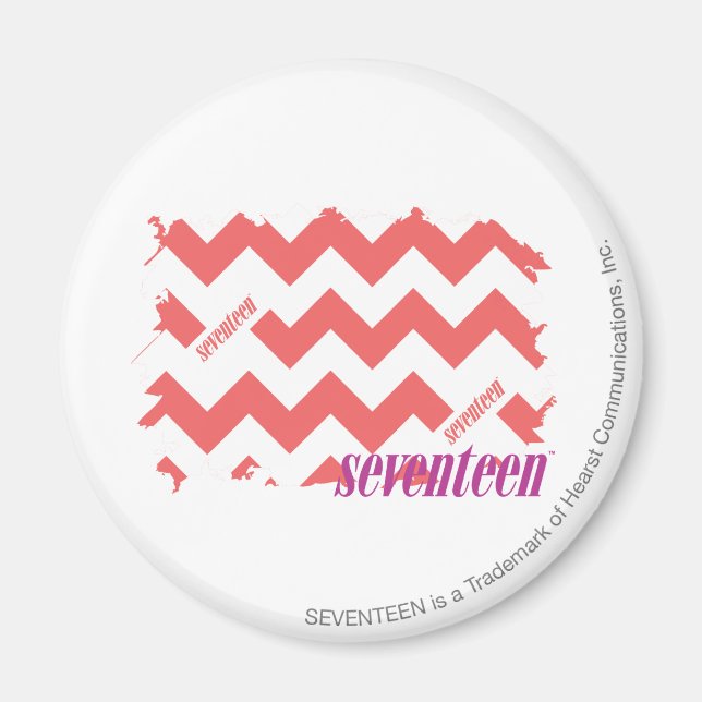 ZigZag Pink 2 Magnet (Front)