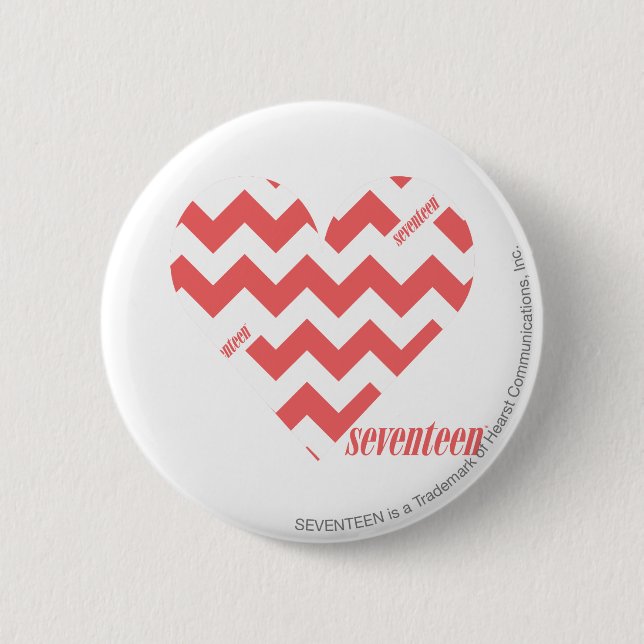 ZigZag Pink 3 6 Cm Round Badge (Front)