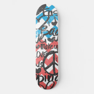 ZigZag Pink-Aqua Skateboard