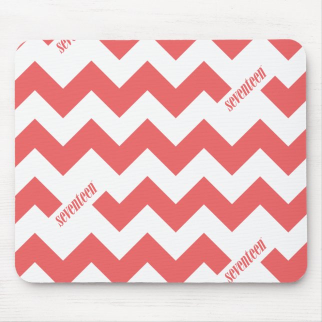 ZigZag Pink Mouse Pad (Front)