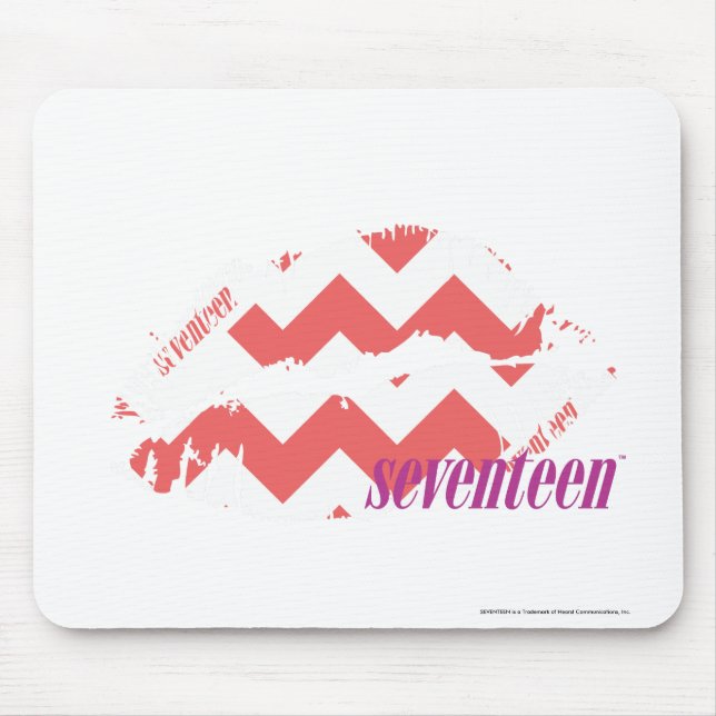 ZigZag Pink Mouse Pad (Front)