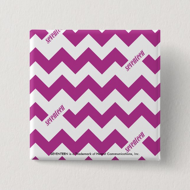 ZigZag Purple 15 Cm Square Badge (Front)