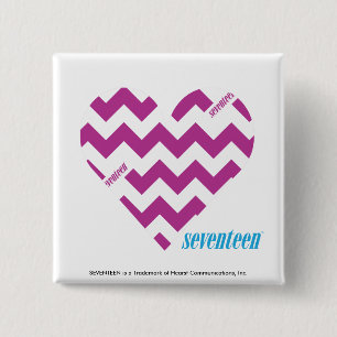 ZigZag Purple 2 15 Cm Square Badge