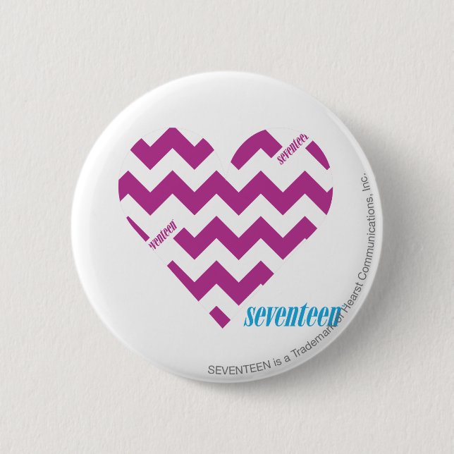 ZigZag Purple 2 6 Cm Round Badge (Front)