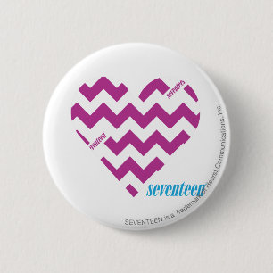 ZigZag Purple 2 6 Cm Round Badge