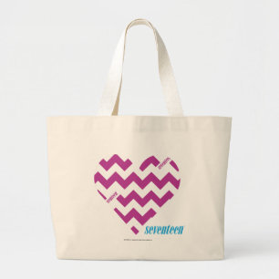 ZigZag Purple 2 Large Tote Bag
