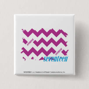 ZigZag Purple 3 15 Cm Square Badge