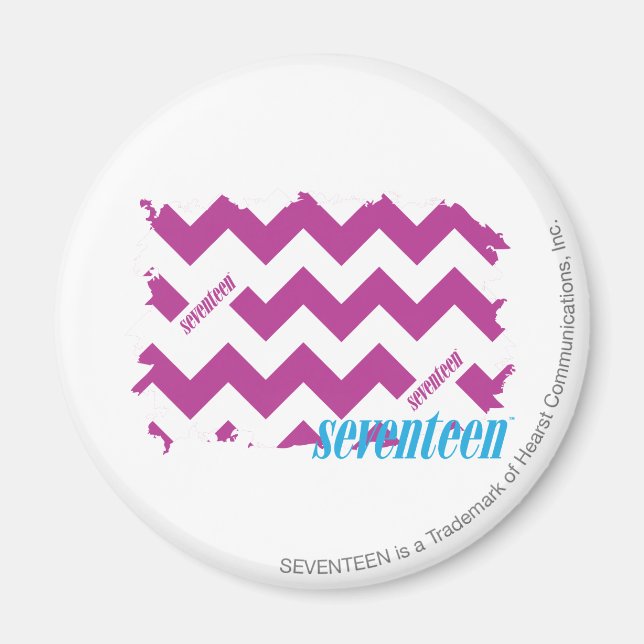 ZigZag Purple 3 Magnet (Front)