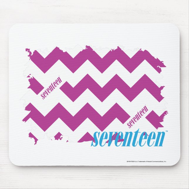 ZigZag Purple 3 Mouse Pad (Front)