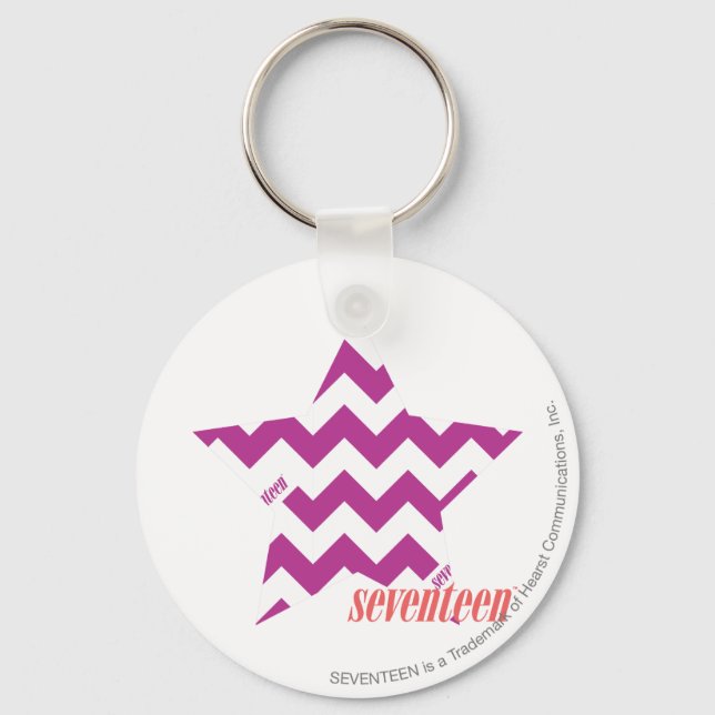 ZigZag Purple 4 Key Ring (Front)