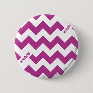 ZigZag Purple 6 Cm Round Badge