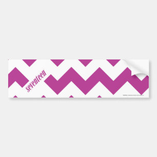 ZigZag Purple Bumper Sticker