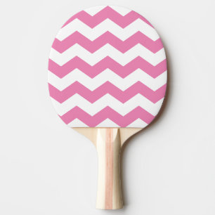 Zigzag Stripe Classic Pink Colour Ping Pong Paddle