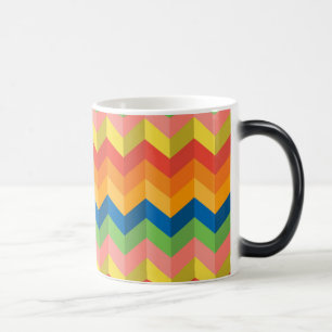 zigzag stripe magic mug