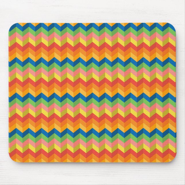 zigzag stripe mouse pad (Front)