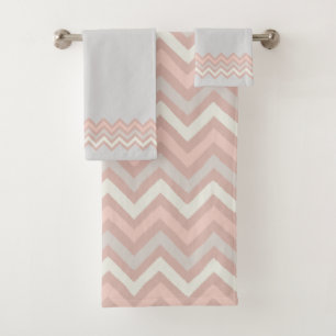 Zigzag Stripes Ins Watercolor Bath Towel Set