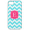 Zigzag Turquoise and Pink Custom Monogram