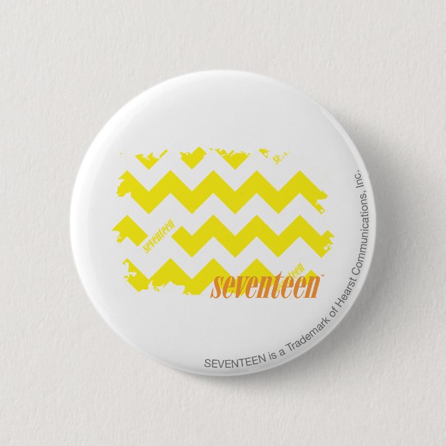 ZigZag Yellow 2 6 Cm Round Badge (Front)