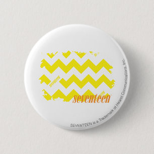 ZigZag Yellow 2 6 Cm Round Badge