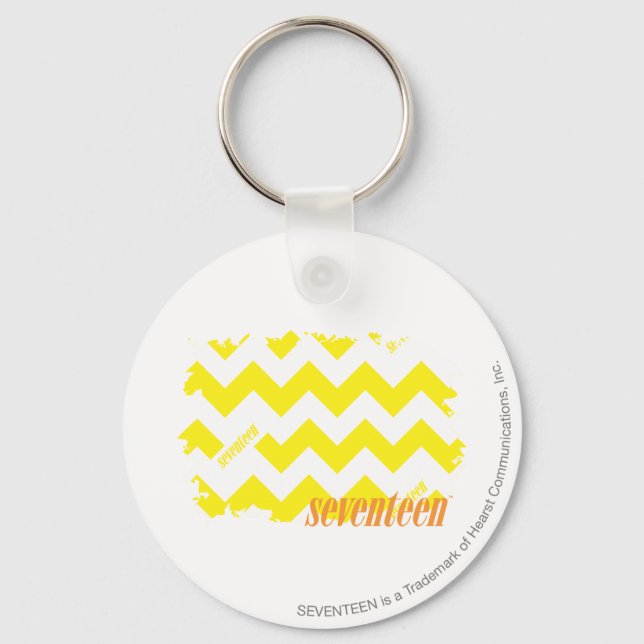 ZigZag Yellow 2 Key Ring (Front)