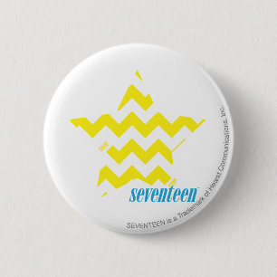 ZigZag Yellow 3 6 Cm Round Badge