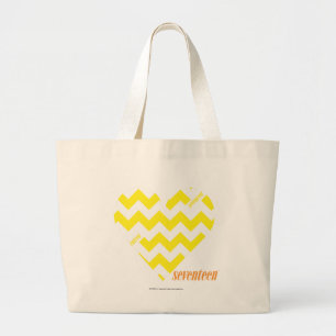 ZigZag Yellow 4 Large Tote Bag