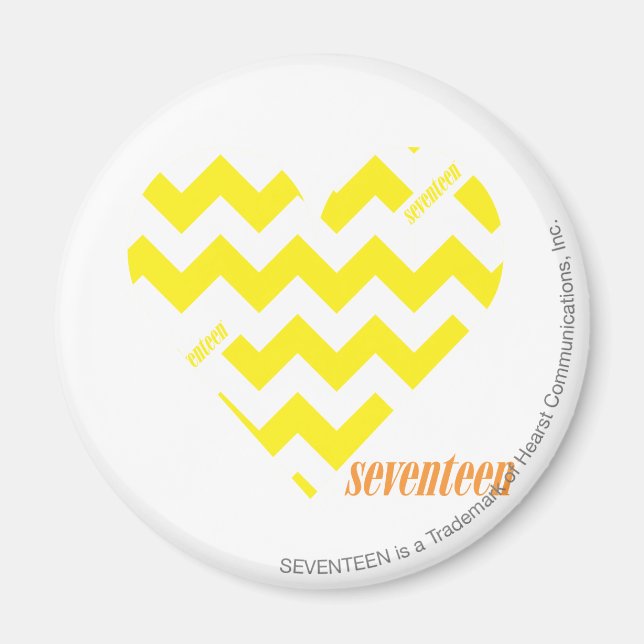 ZigZag Yellow 4 Magnet (Front)