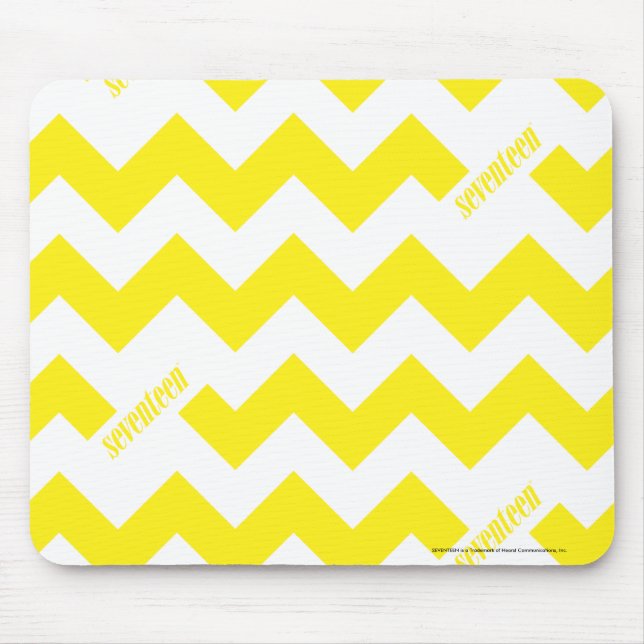 ZigZag Yellow Mouse Pad (Front)