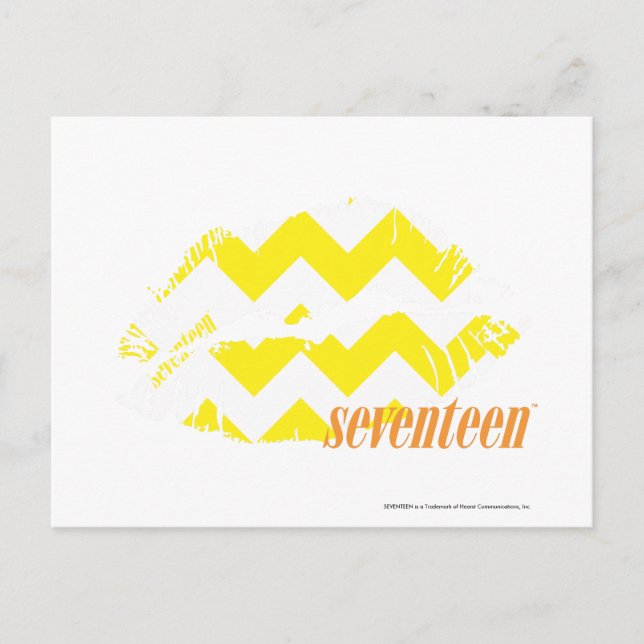 ZigZag Yellow Postcard (Front)