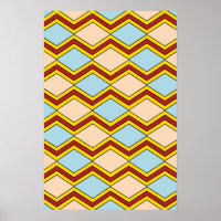 Zigzags and Diamonds Abstract Art