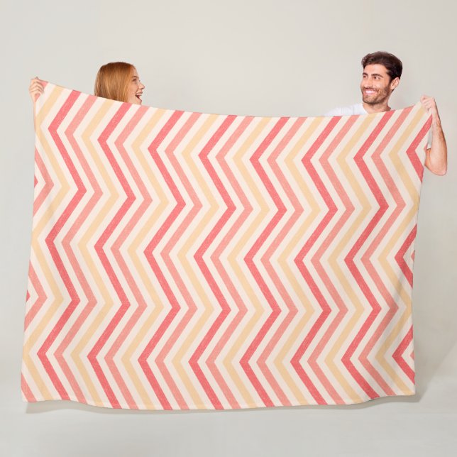ZigZagSnug Sunset Gradient Fleece Blanket (In Situ)